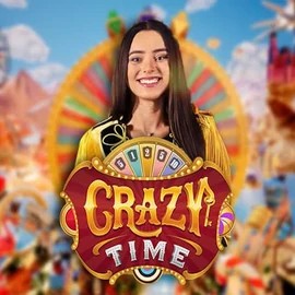 Crazy Time logo by Evolution at Casino RodosCrazy Time