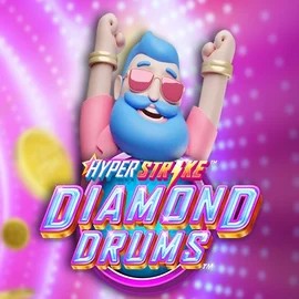 Hyper Strike Diamond Drums slot logo by Gameburger Studios at Casino RodosHyper Strike Diamond Drums