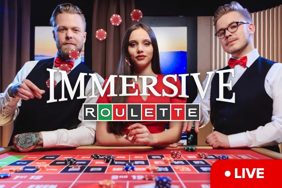Immersive Roulette logo – Live Casino by Evolution at Casino Rodos