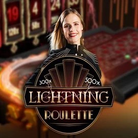 Lightning Roulette by Evolution, showcased at rodos.se – game logo